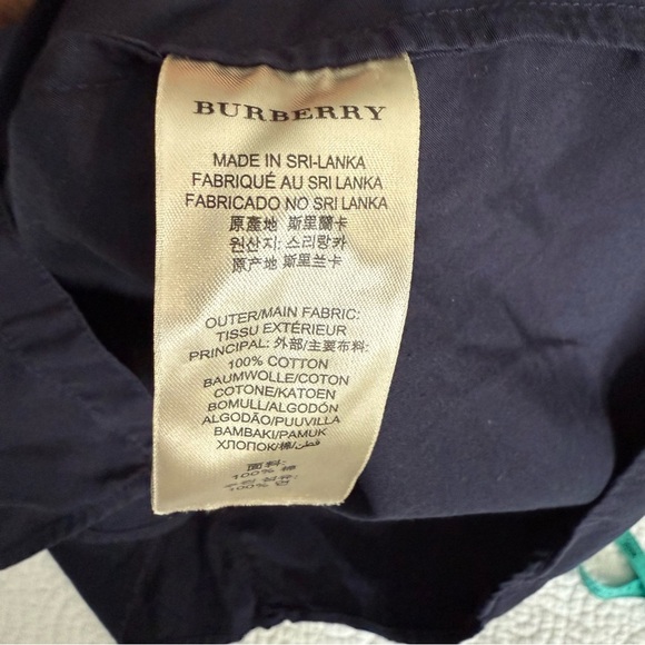 Burberry Men's Dark Gray Casual Button Down Shirt - Picture 10 of 10